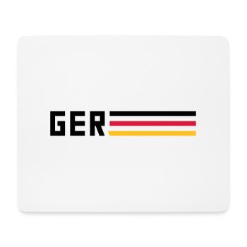 GER drapeau logo équipe équipe Allemagne sport - Tapis de souris (format paysage) - blanc - Devant