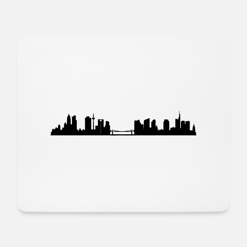 Frankfurt - Mousepad (Querformat) - Weiß