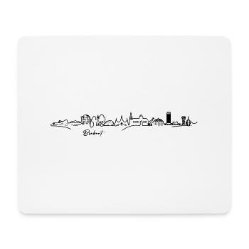 Skyline Brabant - SCHWARZ (Mehrfarbiger Vektor) - Mousepad (Querformat) - Weiß - Vorne