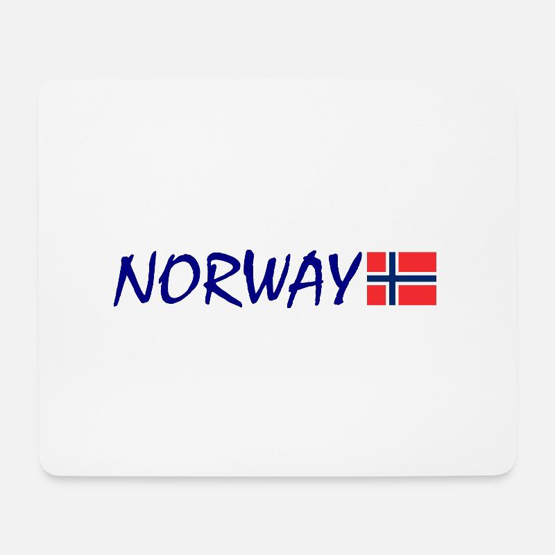 Norwegen - Mousepad (Querformat) - Weiß