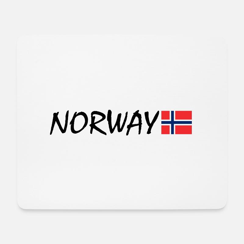 Norwegen - Mousepad (Querformat) - Weiß