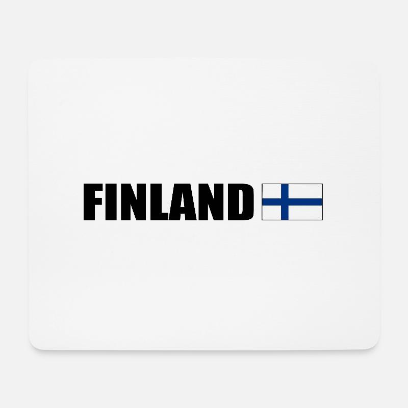 Finnland - Mousepad (Querformat) - Weiß
