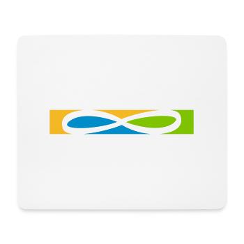Stripe Infinity icon - Mouse Pad (horizontal) - white - Front