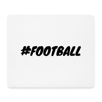 FUSSBALL Geschenkidee Humor - Mousepad (Querformat) - Weiß - Vorne