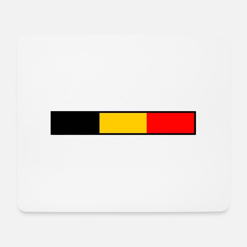 Belgien - Mousepad (Querformat) - Weiß