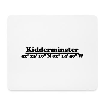 Coordonnées de Kidderminster - Tapis de souris (format paysage) - blanc - Devant