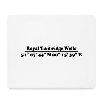 Coordonnées de Royal Tunbridge Wells - Tapis de souris (format paysage) - blanc - Devant