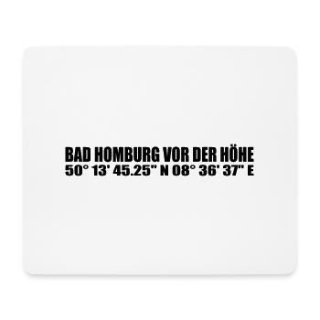 Bad Homburg vor der Höhe Koordinaten - Mousepad (Querformat) - Weiß - Vorne