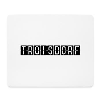 Panneau de l’aéroport de Troisdorf - Tapis de souris (format paysage) - blanc - Devant