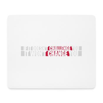 Workout Fitness Motivation Quote - Mouse Pad (horizontal) - white - Front