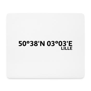 Lille Koordinaten - Mousepad (Querformat) - Weiß - Vorne