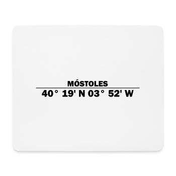 Móstoles coordinates - Mouse Pad (horizontal) - white - Front