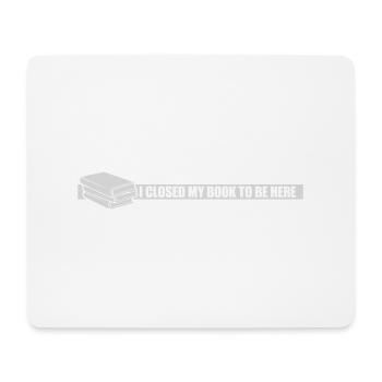 J’ai fermé mon livre - Tapis de souris (format paysage) - blanc - Devant