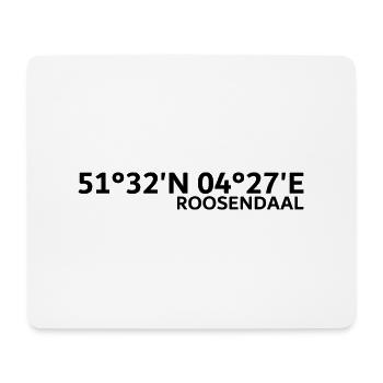 Coordonnées de Roosendaal - Tapis de souris (format paysage) - blanc - Devant