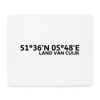 Coordonnées de Land van Cuijk - Tapis de souris (format paysage) - blanc - Devant