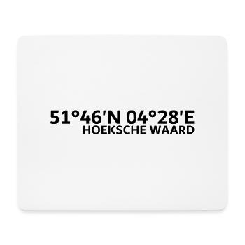 Coordonnées Hoeksche Waard - Tapis de souris (format paysage) - blanc - Devant