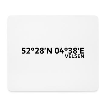 Coordonnées Velsen - Tapis de souris (format paysage) - blanc - Devant