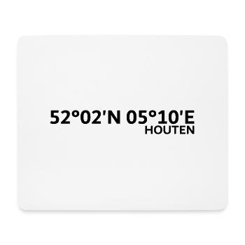Coordonnées Houten - Tapis de souris (format paysage) - blanc - Devant