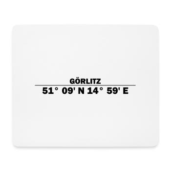 Gorlitz Coordinates - Mouse Pad (horizontal) - white - Front