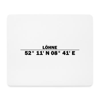 Wages Coordinates - Mouse Pad (horizontal) - white - Front