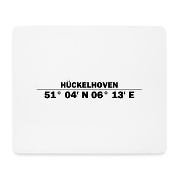 Hückelhoven Koordinaten - Mousepad (Querformat) - Weiß - Vorne