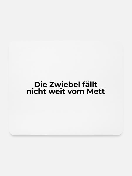 Zwiebel Mett - Mousepad (Querformat) - Weiß