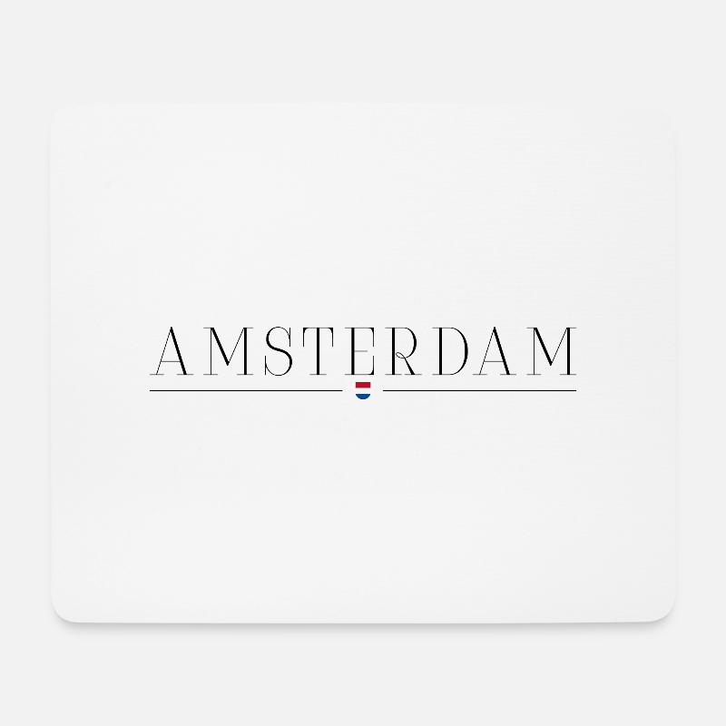 Meet me in Amsterdam Netherlands - Mousepad (Querformat) - Weiß