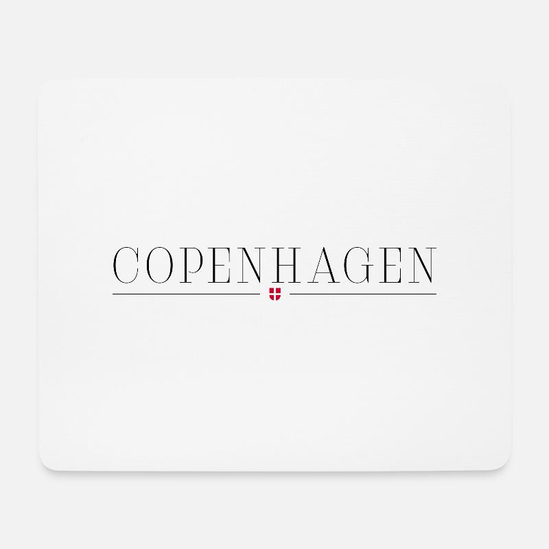 Ich liebe Kopenhagen - Mousepad (Querformat) - Weiß