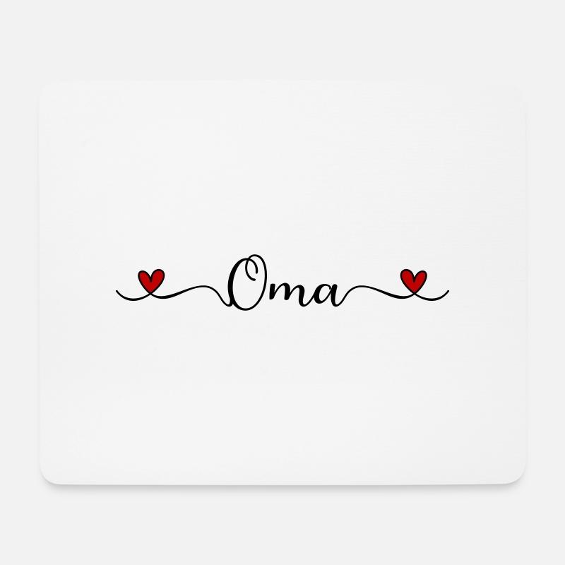 Oma - Mousepad (Querformat) - Weiß