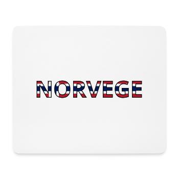 Flag of Norway - Mouse Pad (horizontal) - white - Front