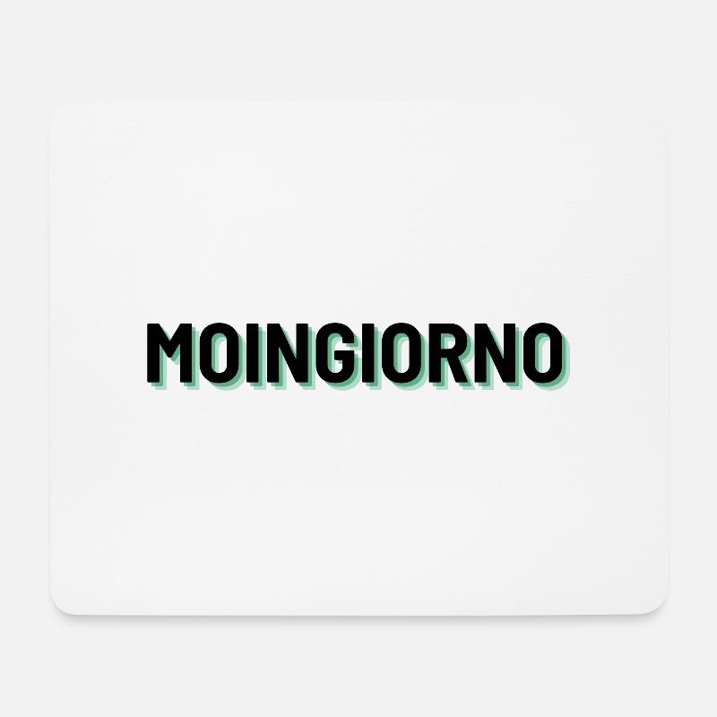 MOINGIORNO - Mousepad (Querformat) - Weiß