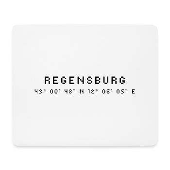 Regensburg coordinates - Mouse Pad (horizontal) - white - Front