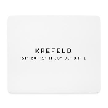 Krefeld coordinates - Mouse Pad (horizontal) - white - Front