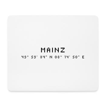 Mainz coordinates - Mouse Pad (horizontal) - white - Front