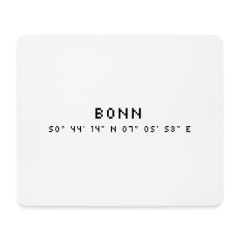 Bonn coordinates - Mouse Pad (horizontal) - white - Front