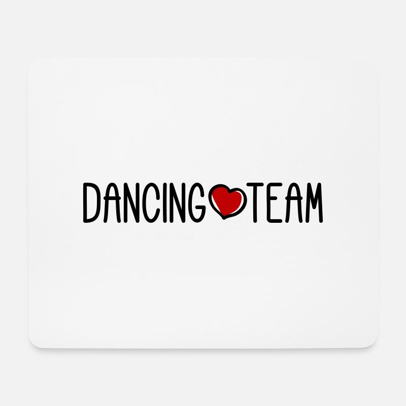 Dancing Team - Mousepad (Querformat) - Weiß