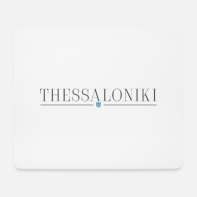 Thessaloniki, Griechenland Stil Design T-Shirt - Mousepad (Querformat) - Weiß