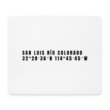 Sonora Mexiko Koordinaten - Mousepad (Querformat) - Weiß - Vorne