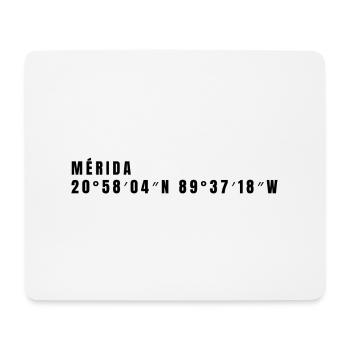 Yucatán Mexiko Koordinaten - Mousepad (Querformat) - Weiß - Vorne