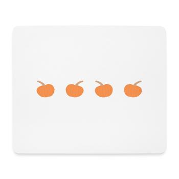 4 pumpkins in a row - Mouse Pad (horizontal) - white - Front