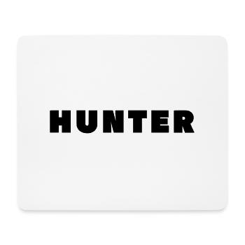 HUNTER (chasseur) - Tapis de souris (format paysage) - blanc - Devant