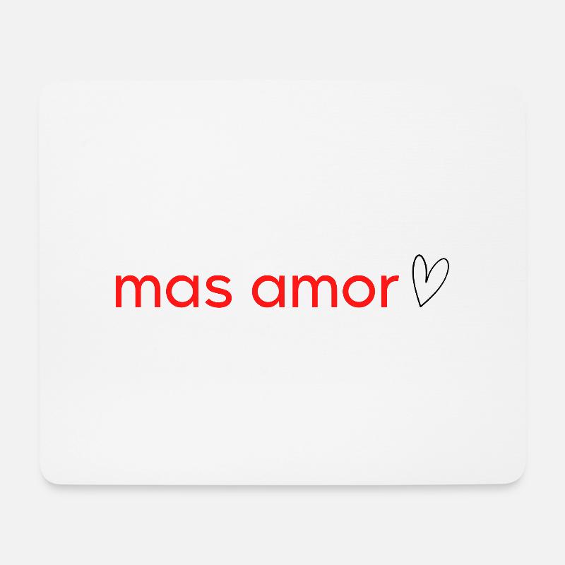 mas amor - Mousepad (Querformat) - Weiß