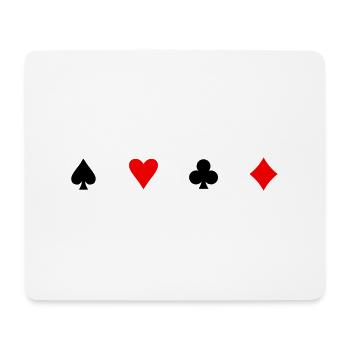 Icônes de carte - Tapis de souris (format paysage) - blanc - Devant