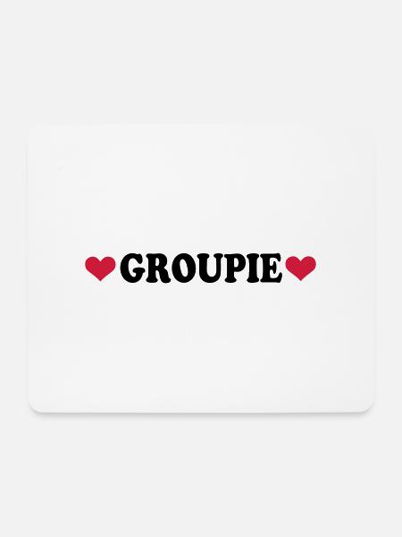 Groupie - Band - Mousepad (Querformat) - Weiß