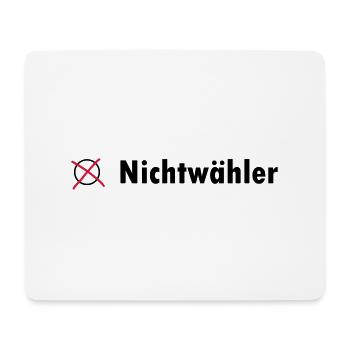 Nichtwähler - Mousepad (Querformat) - Weiß - Vorne