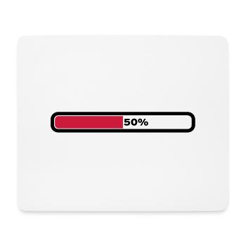 50% Loading - Mousepad (Querformat) - Weiß - Vorne