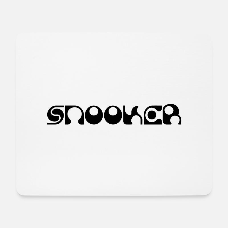 SNOOKER - Mousepad (Querformat) - Weiß