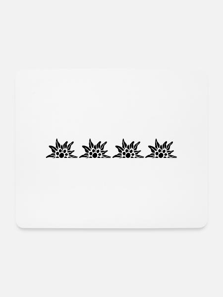 edelweiss - Mousepad (Querformat) - Weiß