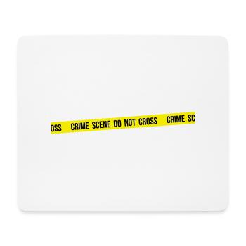 Tatort nicht überqueren - Mousepad (Querformat) - Weiß - Vorne
