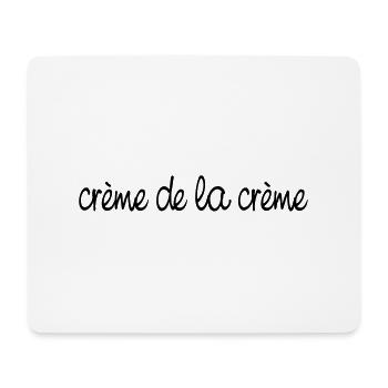 Crème de la crème - Tapis de souris (format paysage) - blanc - Devant